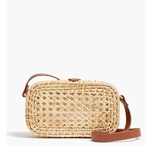 J crew rattan bag NWT